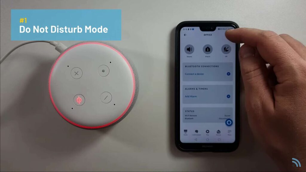 Deactivating do not disturb mode