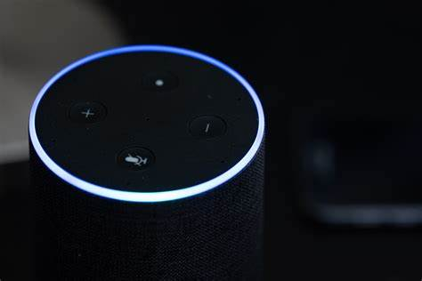 Buttons on a smart speaker